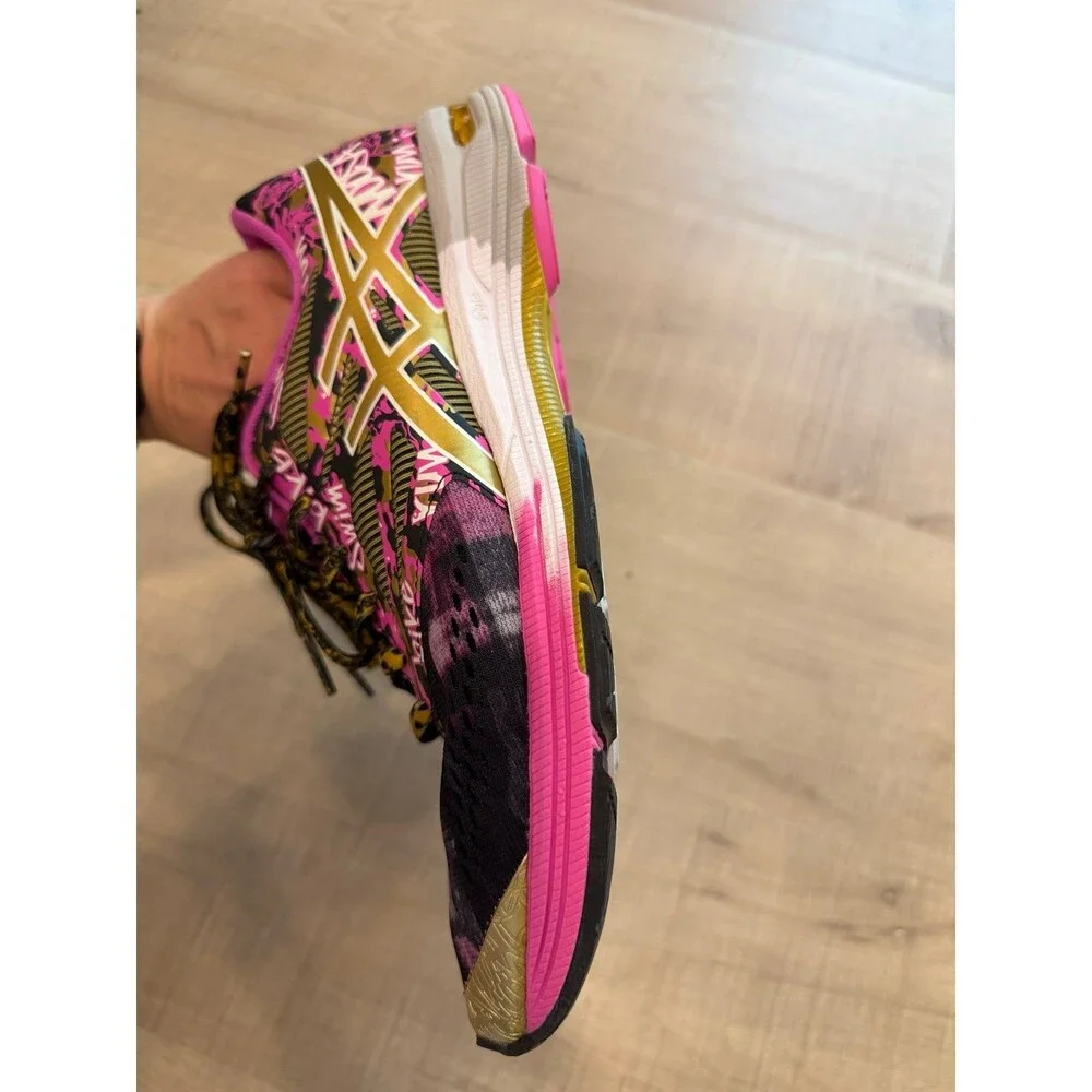 Like New ASICS Gel Noosa Tri 10 Women's Pink Black Gold Athletic Running Shoes